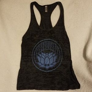 Urban Outfitters Tops - Blue lotus print burnout tank Urban Outfitters Tops - Blue lotus print burnout tank